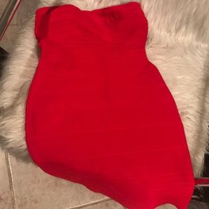 Strapless Red Celeb Boutique Dress